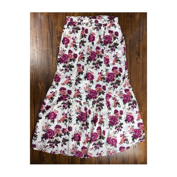 Never Worn AE Floral High Waisted Maxi Skirt 16 - Picture 4 of 4
